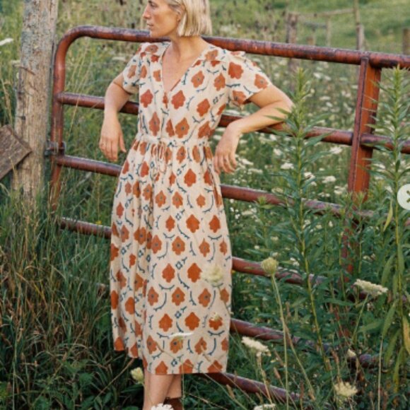 Christy Dawn Dawn Dress in Oakleaf Size Petite Medium - Picture 1 of 1